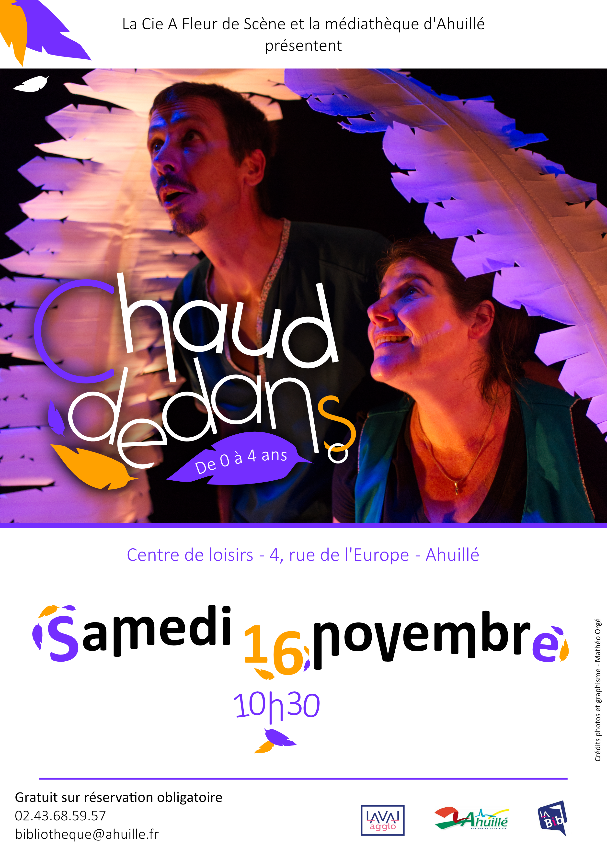 affiche spectacle "chaud dedans"