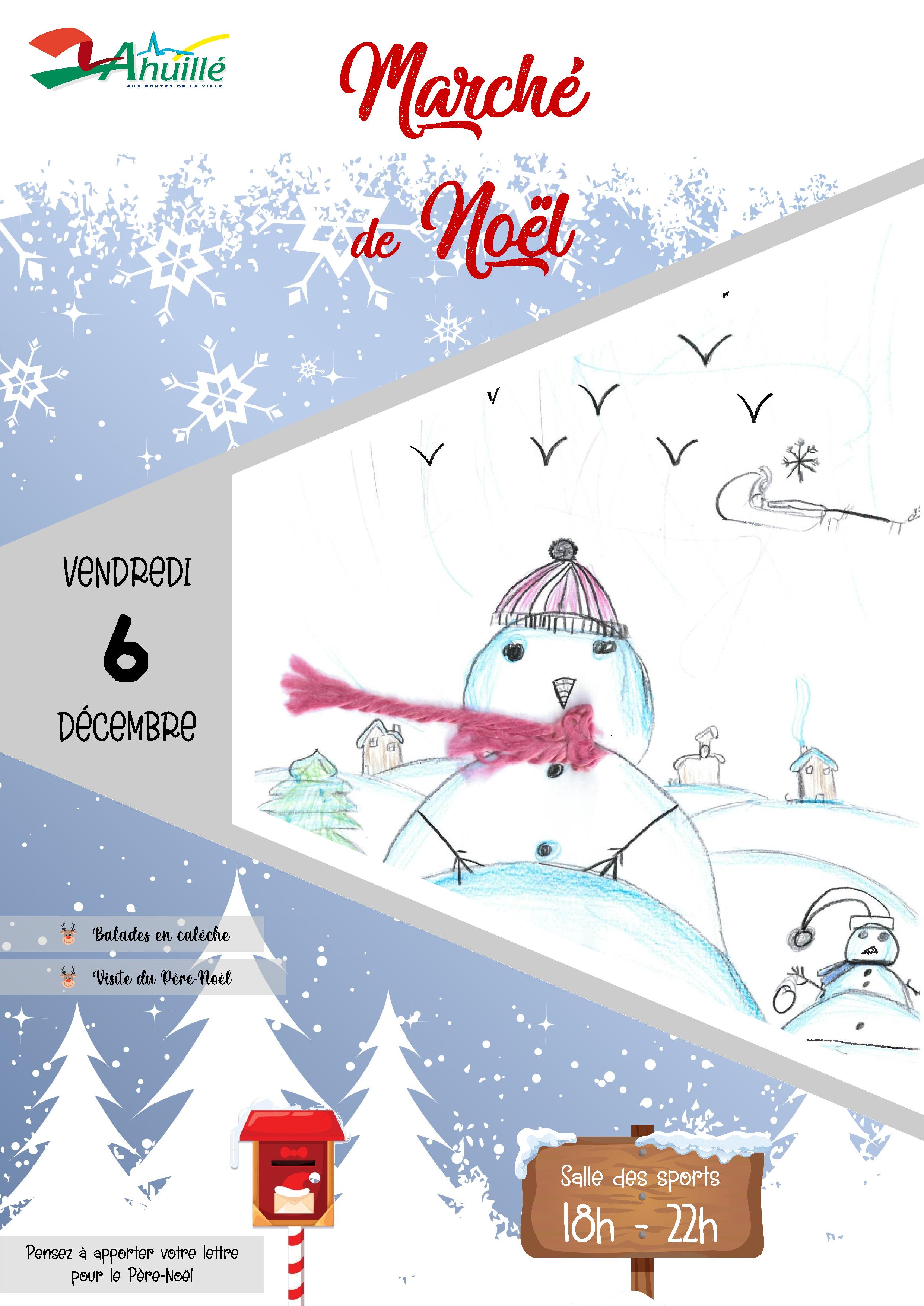 affiche marché de noël