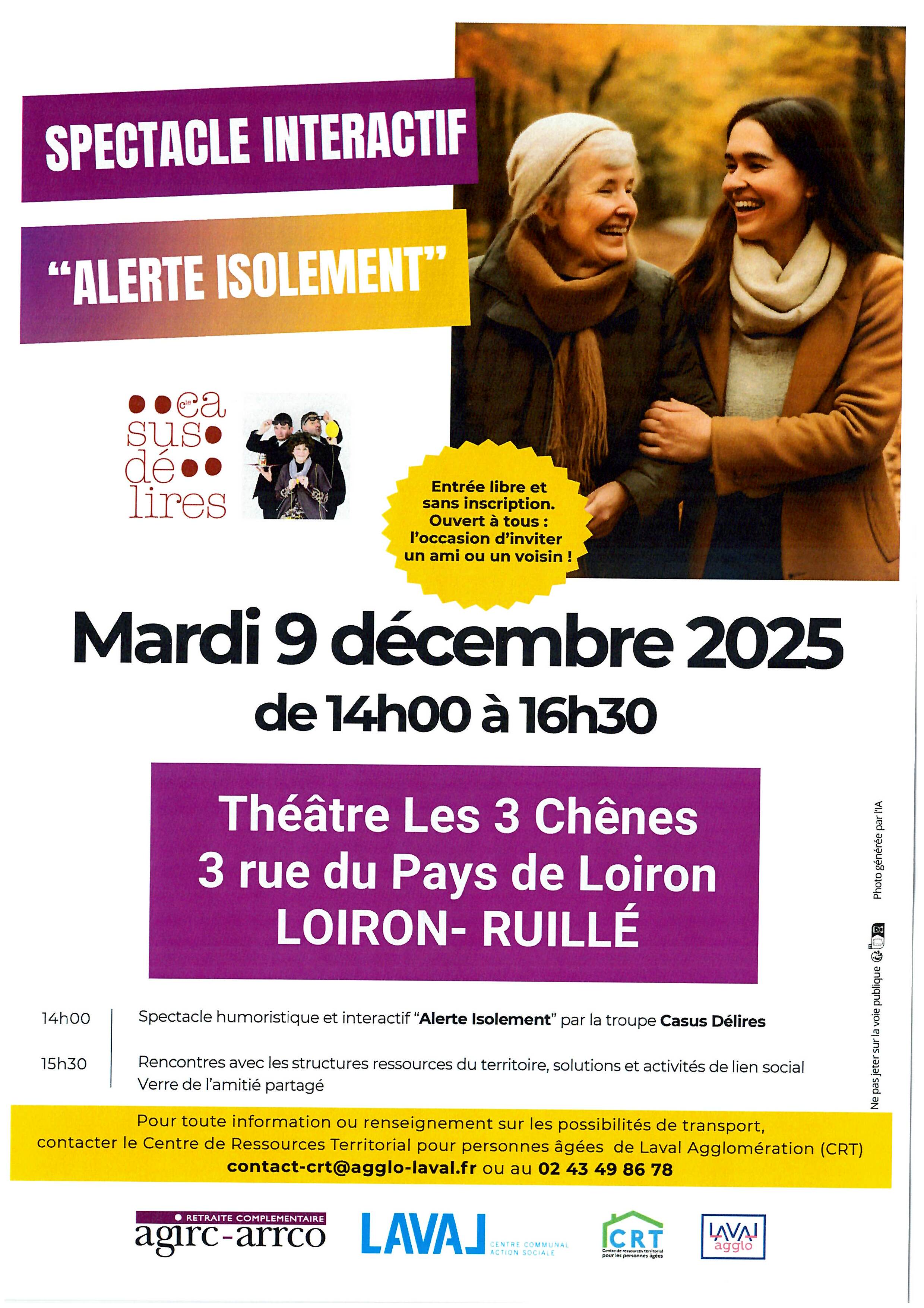 affiche alerte isolement