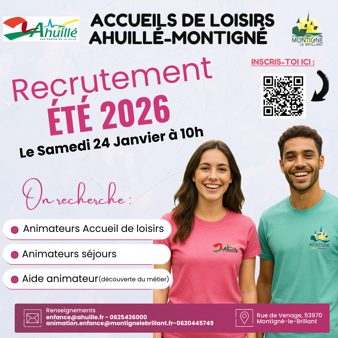 recrutement animateurs été